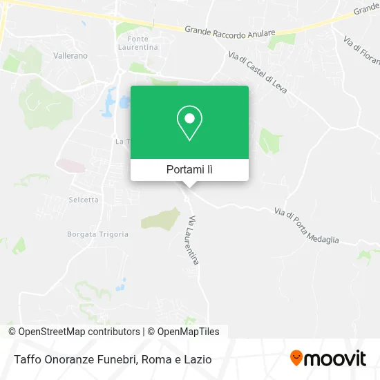 Mappa Taffo Onoranze Funebri