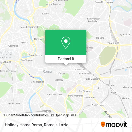 Mappa Holiday Home Roma