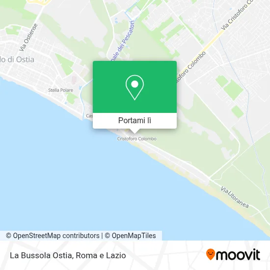 Mappa La Bussola Ostia