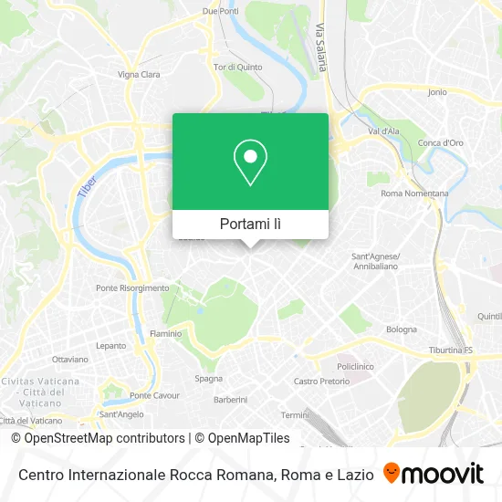 Mappa Centro Internazionale Rocca Romana