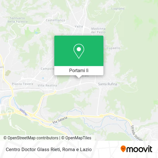 Mappa Centro Doctor Glass Rieti