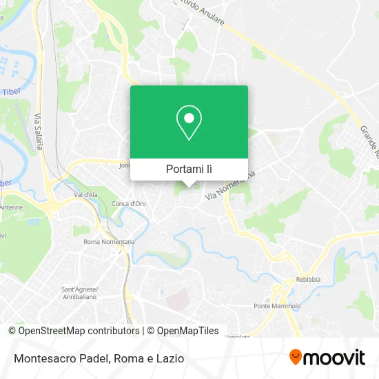 Mappa Montesacro Padel