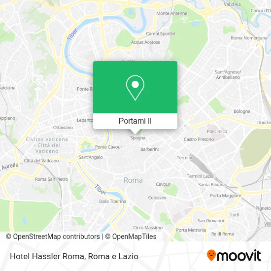 Mappa Hotel Hassler Roma