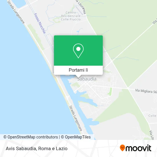 Mappa Avis Sabaudia