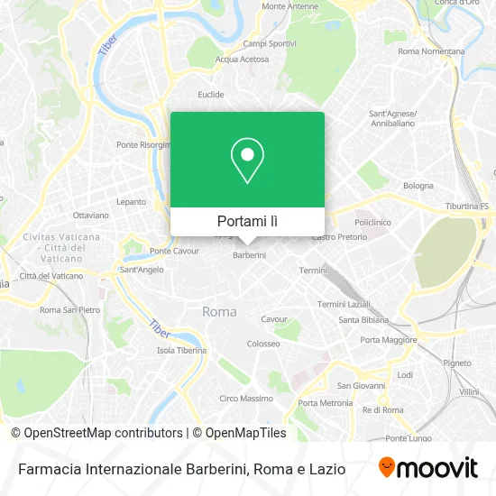 Mappa Farmacia Internazionale Barberini