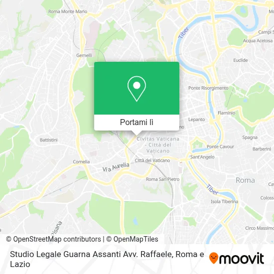 Mappa Studio Legale Guarna Assanti Avv. Raffaele