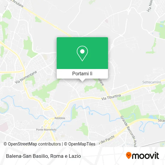 Mappa Balena-San Basilio