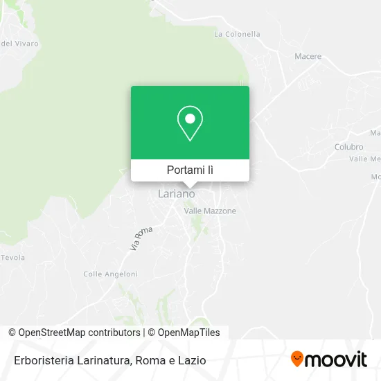 Mappa Erboristeria Larinatura