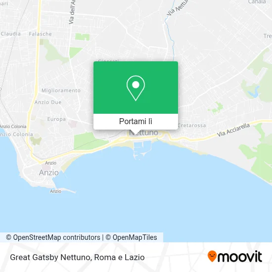 Mappa Great Gatsby Nettuno