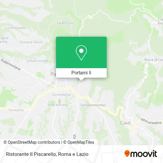 Mappa Ristorante Il Piscarello
