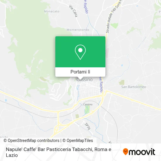 Mappa Napule' Caffe' Bar Pasticceria Tabacchi