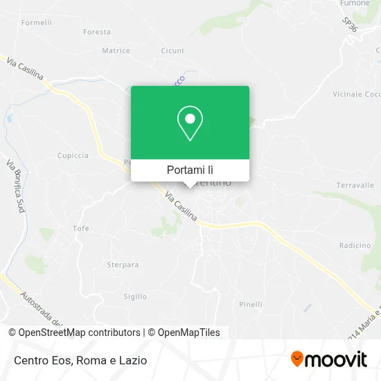 Mappa Centro Eos