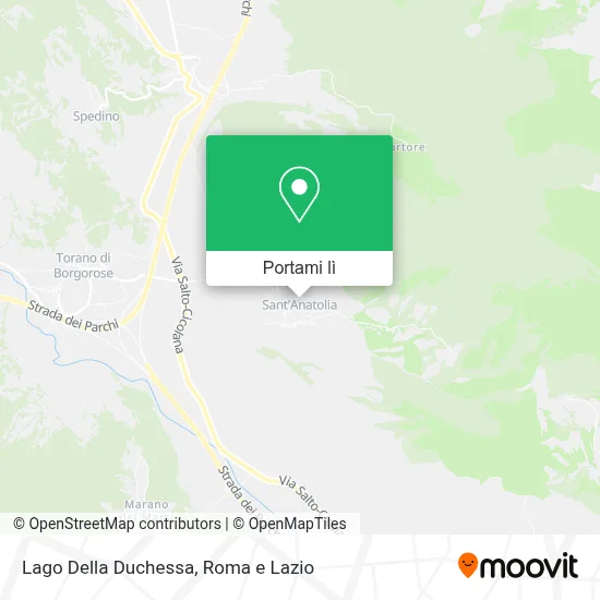 Mappa Lago Della Duchessa