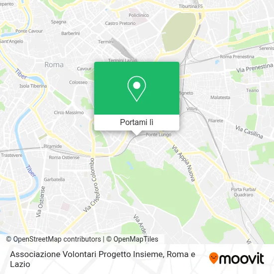 Mappa Associazione Volontari Progetto Insieme