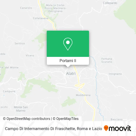 Mappa Campo Di Internamento Di Fraschette
