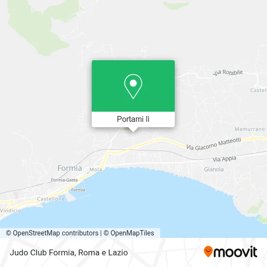 Mappa Judo Club Formia