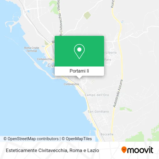 Mappa Esteticamente Civitavecchia