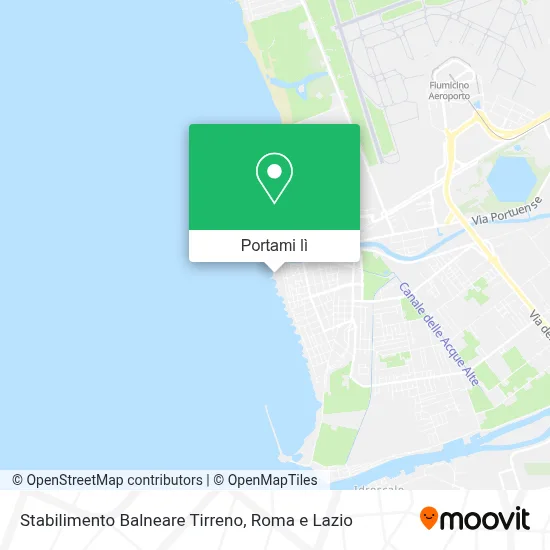 Mappa Stabilimento Balneare Tirreno