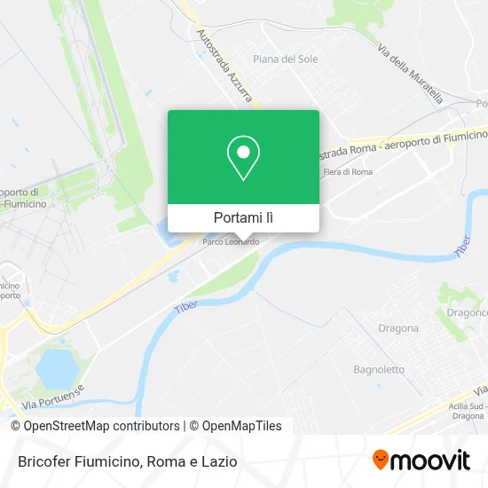 Mappa Bricofer Fiumicino