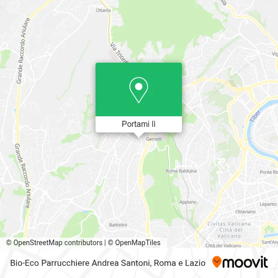 Mappa Bio-Eco Parrucchiere Andrea Santoni