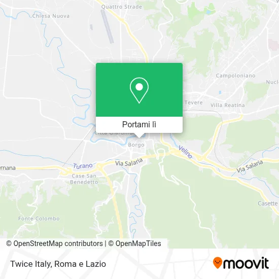 Mappa Twice Italy