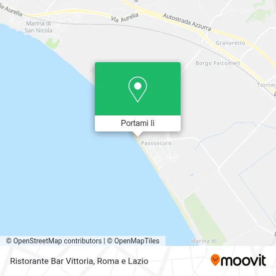 Mappa Ristorante Bar Vittoria