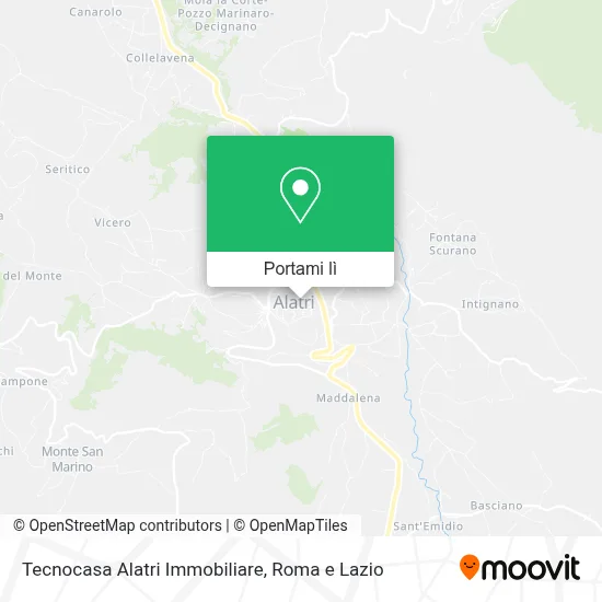 Mappa Tecnocasa Alatri Immobiliare