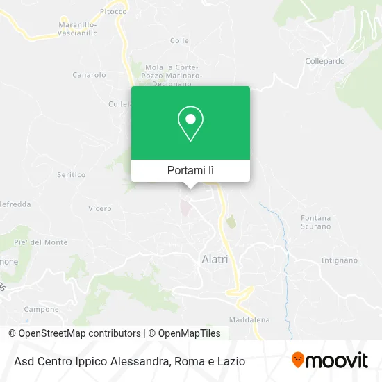 Mappa Asd Centro Ippico Alessandra