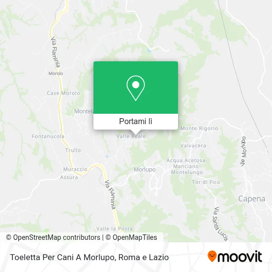 Mappa Toeletta Per Cani A Morlupo