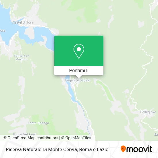 Mappa Riserva Naturale Di Monte Cervia
