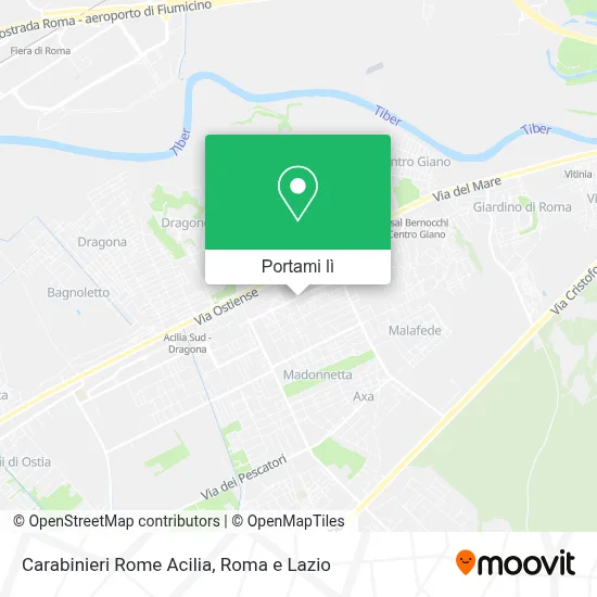 Mappa Carabinieri Rome Acilia