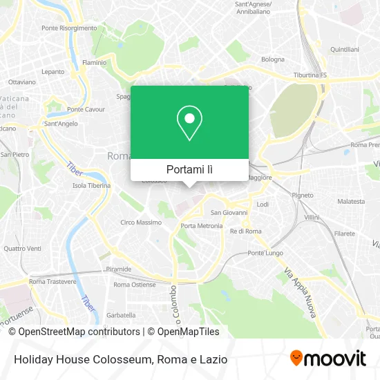 Mappa Holiday House Colosseum