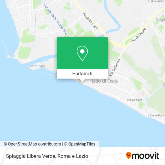 Mappa Spiaggia Libera Verde