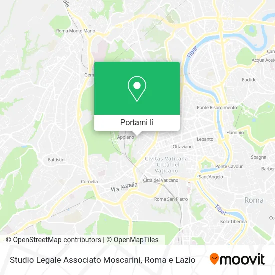 Mappa Studio Legale Associato Moscarini