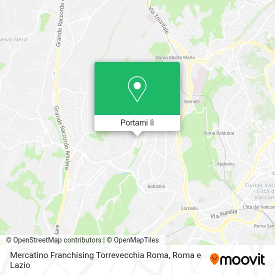 Mappa Mercatino Franchising Torrevecchia Roma