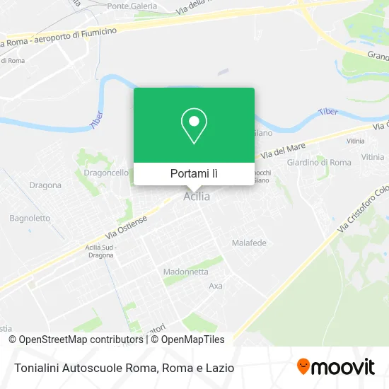 Mappa Tonialini Autoscuole Roma