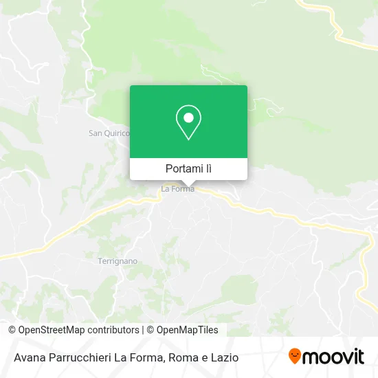 Mappa Avana Parrucchieri La Forma