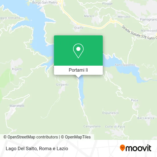 Mappa Lago Del Salto