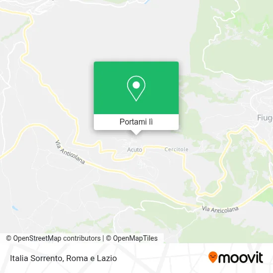 Mappa Italia Sorrento