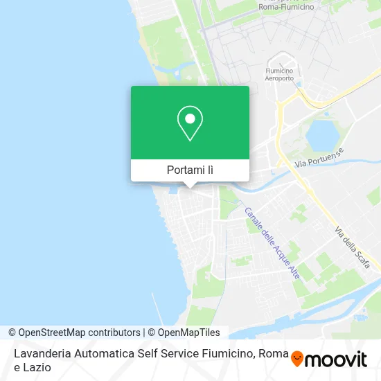 Mappa Lavanderia Automatica Self Service Fiumicino