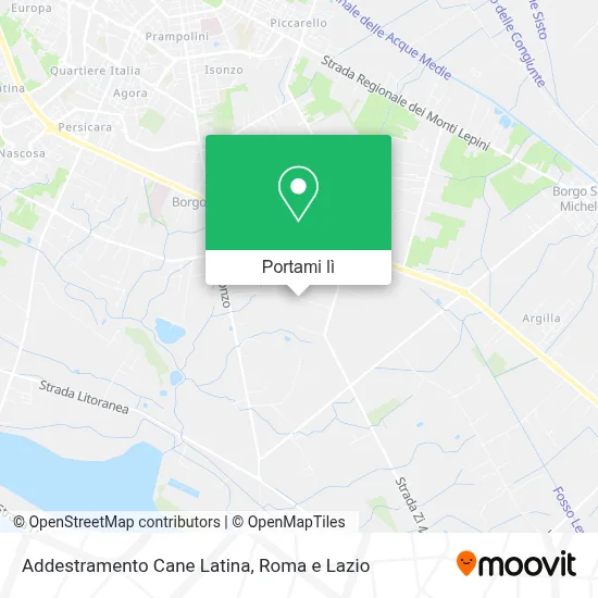Mappa Addestramento Cane Latina