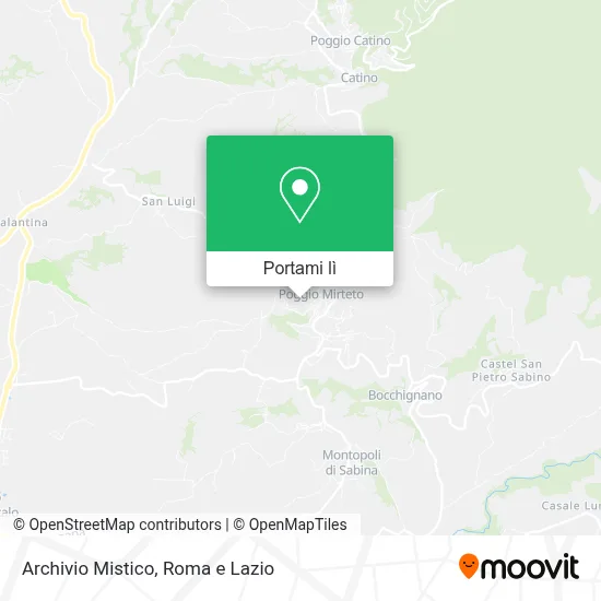 Mappa Archivio Mistico