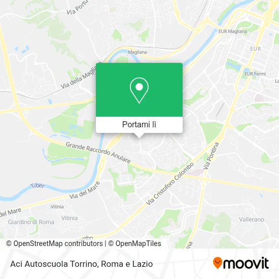 Mappa Aci Autoscuola Torrino