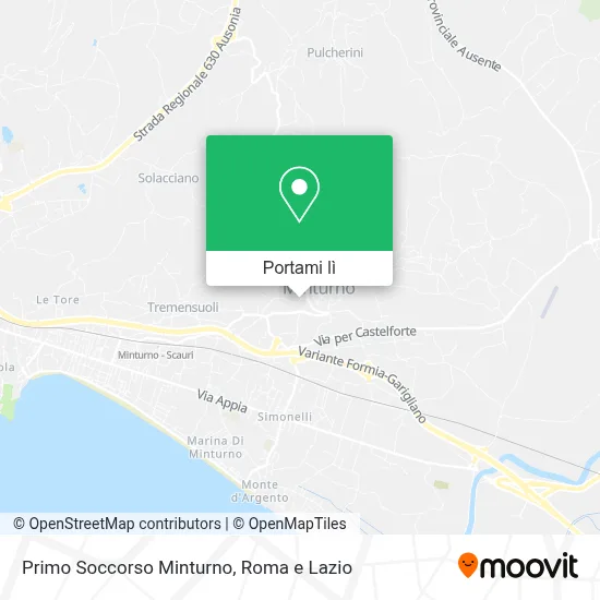 Mappa Primo Soccorso Minturno
