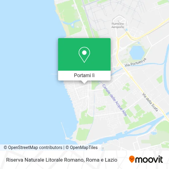 Mappa Riserva Naturale Litorale Romano