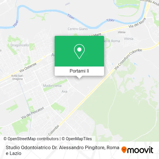 Mappa Studio Odontoiatrico Dr. Alessandro Pingitore