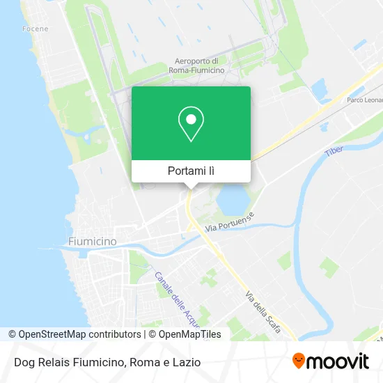 Mappa Dog Relais Fiumicino