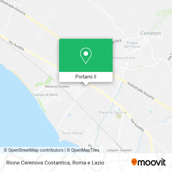 Mappa Rione Cerenova Costantica