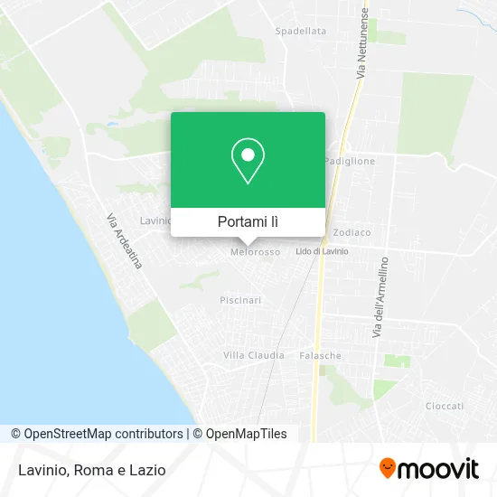 Mappa Lavinio