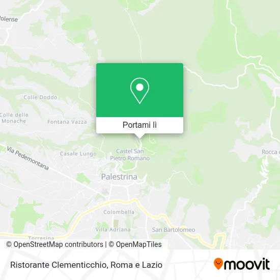 Mappa Ristorante Clementicchio
